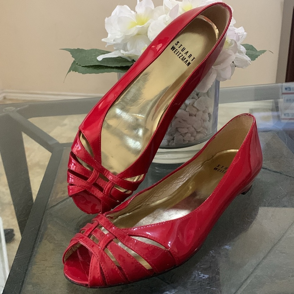 Stuart Weitzman Quasar Patent Leather Pump - image 1